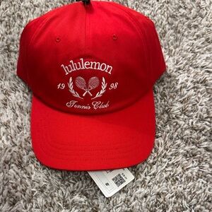 Lululemon Red Tennis Club Cap L/XL